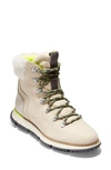 Cole Haan Zerogrand Waterproof Boot With Genuine Shearling Trim In Pumice Stone
