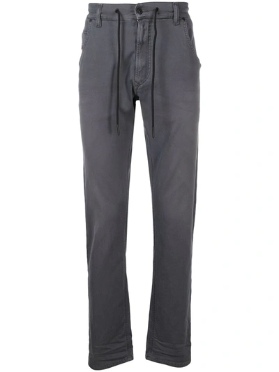 Diesel Tapered Drawstring Jeans In Grey