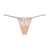 La Perla Thong In Stretch Tulle In Sand