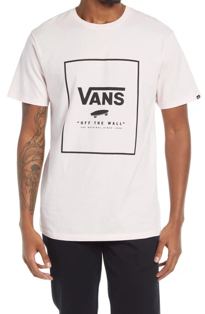 Vans Print Box Graphic Tee In  Cool Pink/ Black