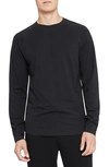Theory Relaxed Crewneck Sweatshirt In Black