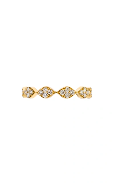 Sethi Couture Marquise Pavé Diamond Eternity Ring In Yellow Gold