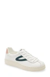 Tretorn Hayden Low Top Sneaker In White/ Green/ Pink