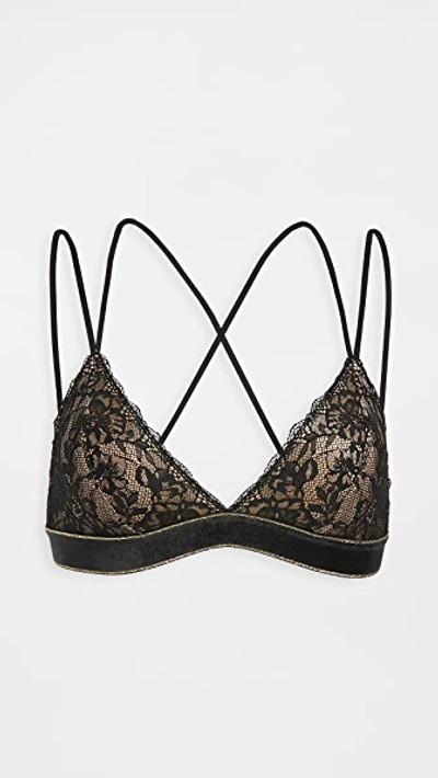 B.tempt'd By Wacoal Lace Encounter Strappy Bralette In Night