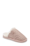 Michael Michael Kors Janis Faux Fur Lined Slipper In Soft Pink