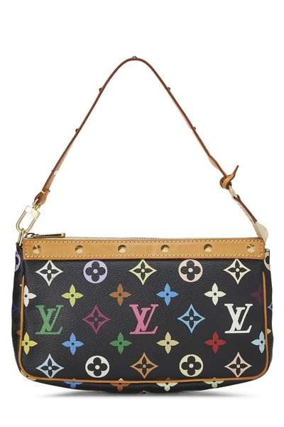 Pre-owned Louis Vuitton Takashi Murakami X  Black Monogram Multicolore Pochette Accessoires