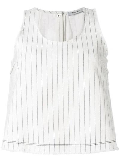 Alexander Wang T Flared Tank Top In White