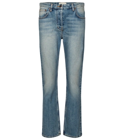 The Row Ashland Cropped Straight Jeans In Blue