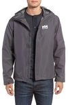 Helly Hansen Seven J Waterproof & Windproof Jacket In Charcoal