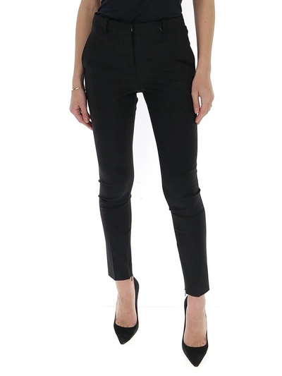 Versace Skinny Leg Trousers In Black