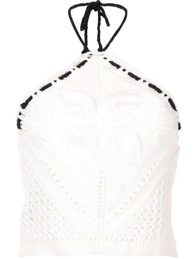 Alexis Women's Bettie Knit Halter Top In White