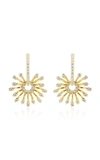 Hueb Luminus 18k Yellow Gold Stemmed Diamond Drop Earrings