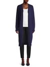 Amicale Women's Cashmere Duster Cardigan Sweater In Navy