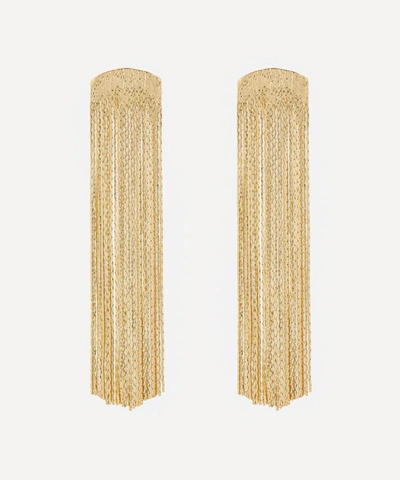 Anissa Kermiche Gold-plated Grand Fil D'argent Drop Earrings