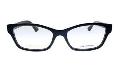 Gucci Gg 0635o 001 Rectangle Eyeglasses In Demo