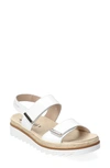 Mephisto Dominica Sandal In White Vernis Leather