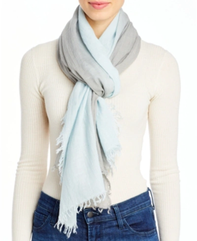 Eileen Fisher Colorblocked Scarf In Charcoal