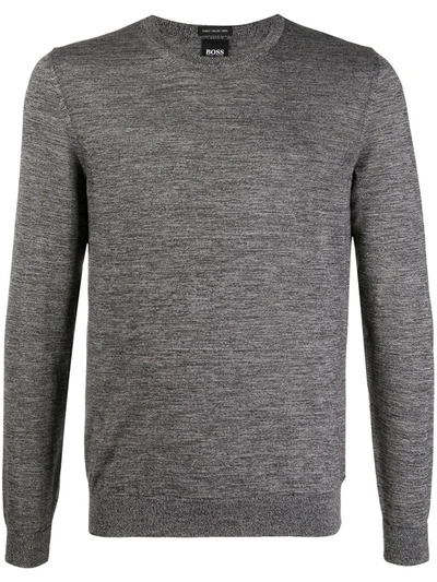 Hugo Boss Grey Wool Sweatshirt