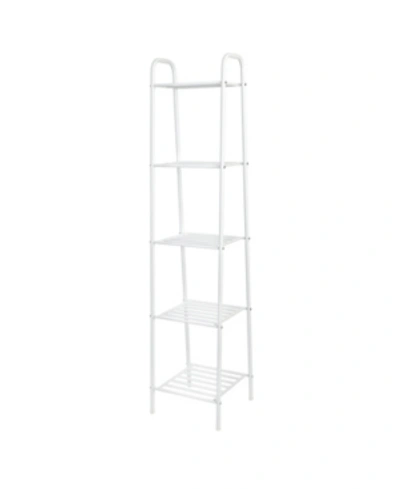 Honey Can Do 5-tier Matte White Metal Wire Shelving Unit