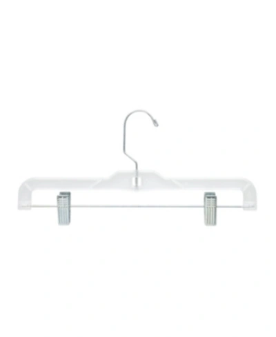 Honey Can Do 12-pack Skirt Or Pant Hanger With Clips In Clear