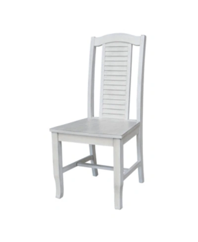 International Concepts Seaside Chairs, Set Of 2 In White