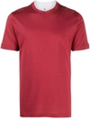 Brunello Cucinelli Layered-design T-shirt In Red