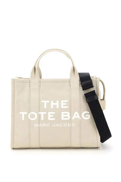 Marc Jacobs The Small Traveler Tote Bag In Beige