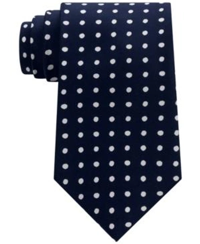 Tommy Hilfiger Men's Printed Dot Tie In Navy