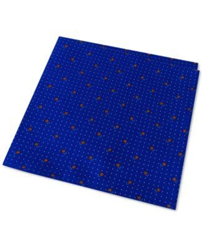 Tommy Hilfiger Men&#039;s Flower Pin Dot Pocket Square  In Royal Blue