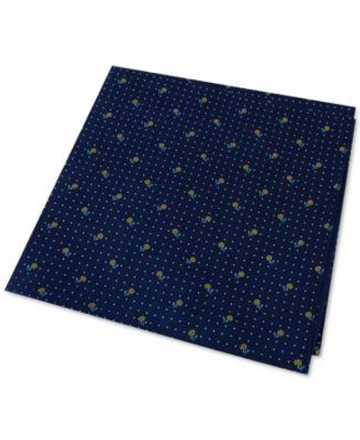 Tommy Hilfiger Men&#039;s Flower Pin Dot Pocket Square  In Yellow