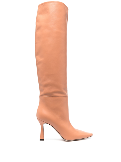 Wandler Knee-high Pointed-toe Boots In Pink