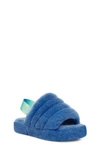 Ugg Girls' Fluff Yeah Shearling Slingback Slippers - Little Kid, Big Kid In Mystic Blue/mystic Blue