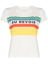 Mother Goodie Goodie Short-sleeve Boxy Cotton Tee In Au Revoir