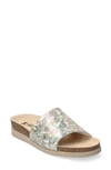 Mephisto Hanik Slide Sandal In Multi Pompei Leather