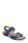 Mephisto 'agave' Sandal In Denim Bucksoft Leather