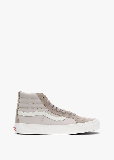 Vans Og Sk8-hi Lx In (suede/canvas) Feather Gray/moonbeam/marshmallow |  ModeSens