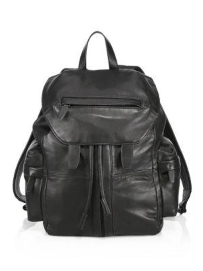 Alexander Wang Marti Leather Backpack In Black
