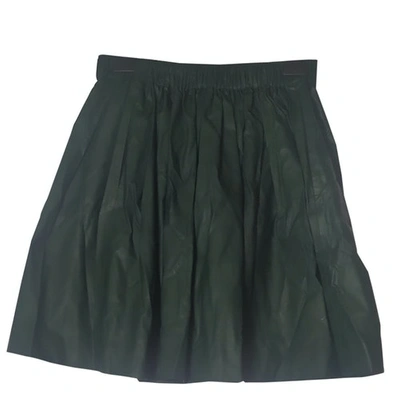 Pre-owned Msgm Mini Skirt In Green