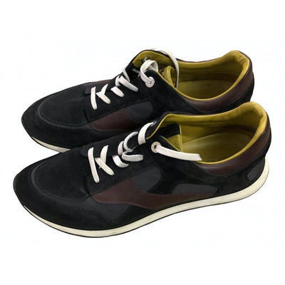 Pre-owned Louis Vuitton Low Trainers In Black