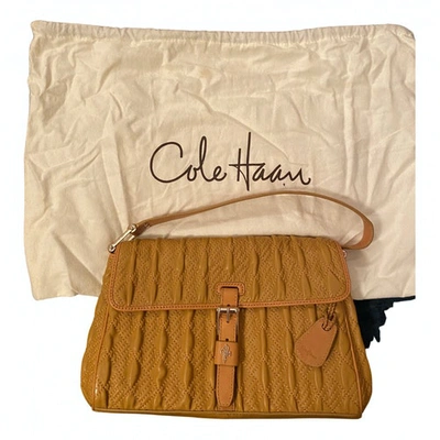 Pre-owned Cole Haan Leather Handbag In Camel