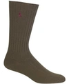 Polo Ralph Lauren Men's Crew Socks In Dark Olive