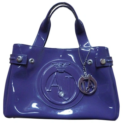 Pre-owned Armani Jeans Handbag In Purple