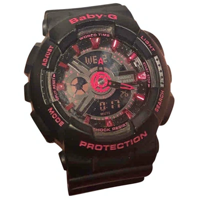 Pre-owned G-shock Black Rubber Watch