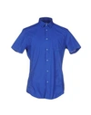 Bikkembergs Shirts In Bright Blue