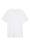 Vince Pima Cotton Slim Fit V-neck T-shirt In Optic White
