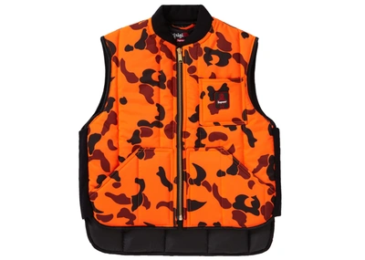 Pre-owned Supreme  Refrigiwear Insulated Iron-tuff Vest Orange Camo