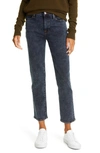 Frame Le High Straight Leg Ankle Jeans In Trumbull