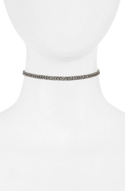 Shay Twinkle Mini Pavé Diamond Link Choker In Yellow Gold