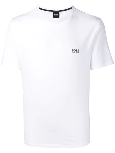 Hugo Boss Stretch Cotton Loungewear T-shirt In White