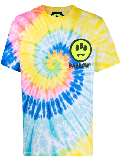 Barrow Tie-dye Cotton T-shirt In Yellow